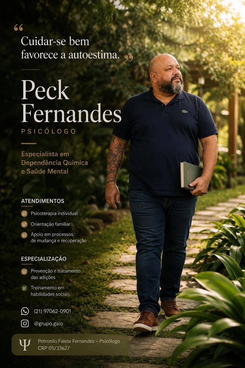 Peck Fernandes — Especialista em Dependência Química